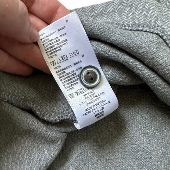 TOMMY BAHAMA Men's Quarter 4-Button Pullover Sweatshirt Gray 100% Cotton XL - Picture 7 of 8